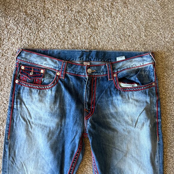 True Religion Mens Jeans Denim Straight Leg Size 42 - Picture 3 of 5